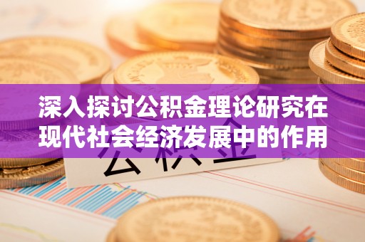 望牛墩深入探讨公积金理论研究在现代社会经济发展中的作用与前景