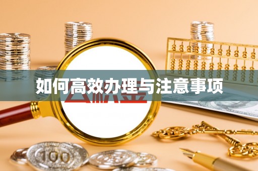 望牛墩如何高效办理与注意事项
