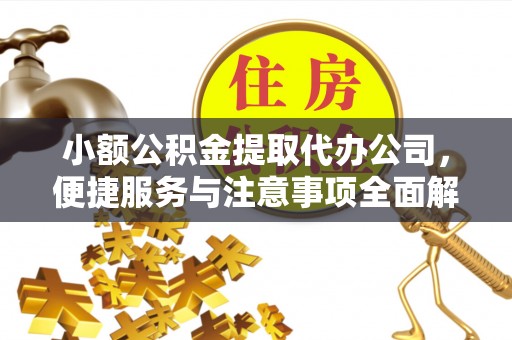 望牛墩小额公积金提取代办公司，便捷服务与注意事项全面解析