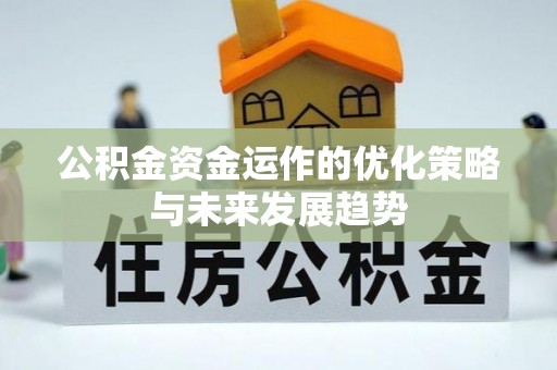 望牛墩公积金资金运作的优化策略与未来发展趋势