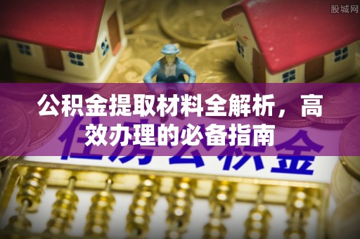 望牛墩公积金提取材料全解析，高效办理的必备指南