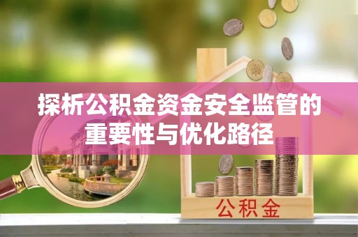 望牛墩探析公积金资金安全监管的重要性与优化路径