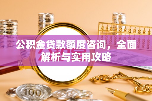 望牛墩公积金贷款额度咨询，全面解析与实用攻略