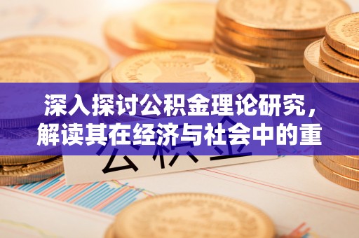 望牛墩深入探讨公积金理论研究，解读其在经济与社会中的重要角色
