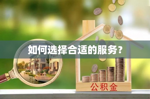 望牛墩如何选择合适的服务？