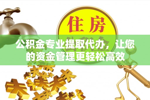 望牛墩公积金专业提取代办，让您的资金管理更轻松高效