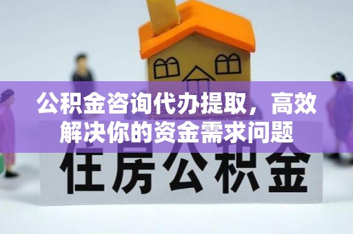 望牛墩公积金咨询代办提取，高效解决你的资金需求问题