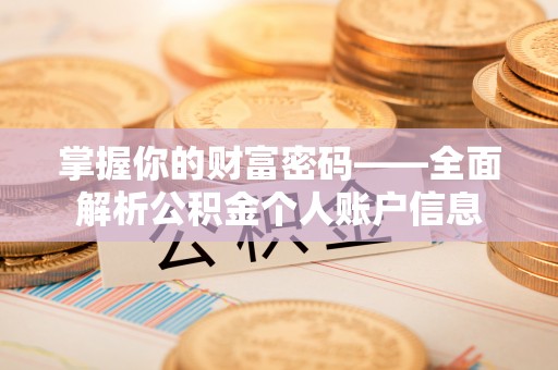 望牛墩掌握你的财富密码——全面解析公积金个人账户信息
