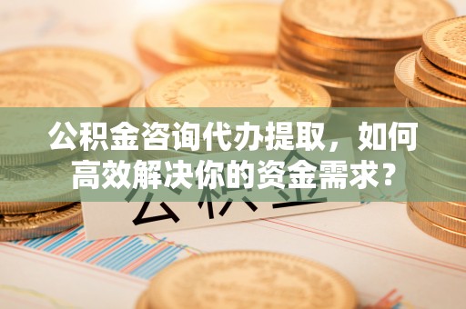 望牛墩公积金咨询代办提取，如何高效解决你的资金需求？