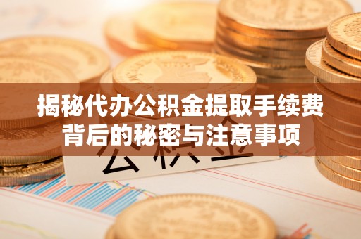 望牛墩揭秘代办公积金提取手续费背后的秘密与注意事项