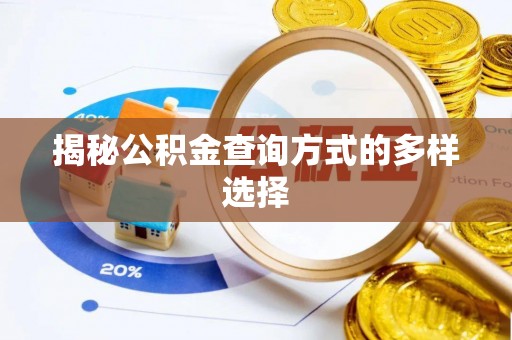 望牛墩揭秘公积金查询方式的多样选择