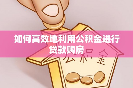 望牛墩如何高效地利用公积金进行贷款购房