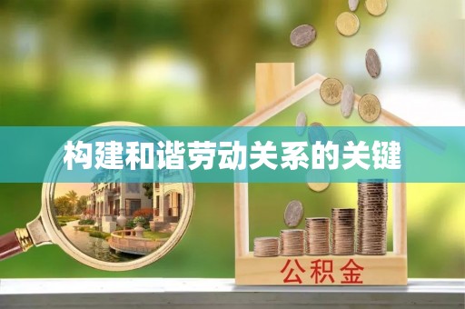 望牛墩构建和谐劳动关系的关键
